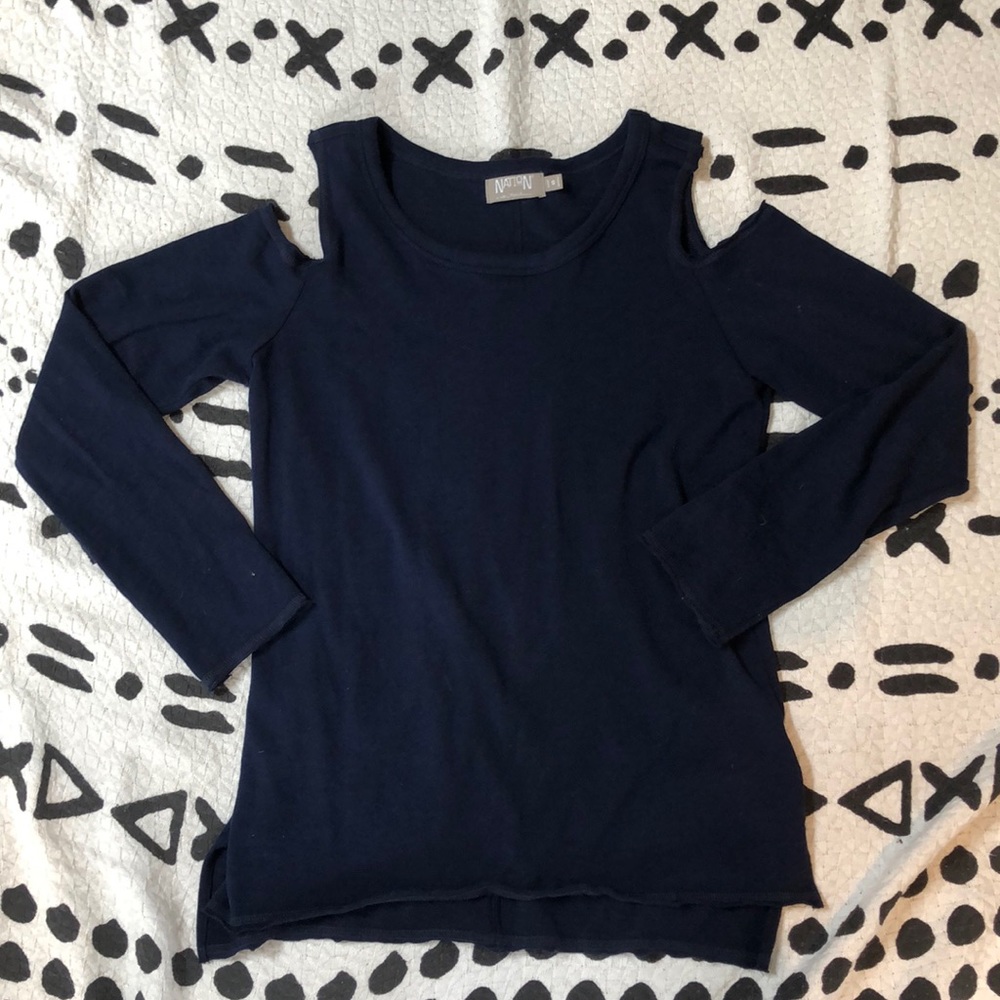 Nation Cold Shoulder Light Sweatshirt